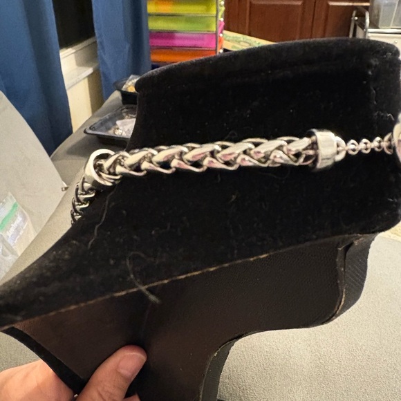 Lauren Ralph Lauren Signed LRL Silver Tone Chunky Wheat Chain 17”Toggle Necklace - Picture 4 of 5